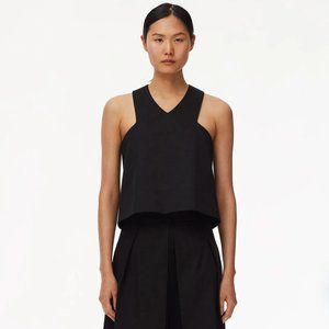 Tibi Bonded Sateen Sleeveless Top